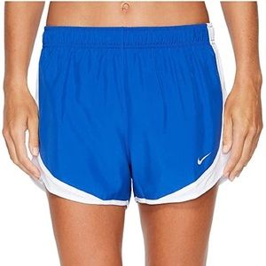 Nike Dri-Fit Tempo Shorts in Royal Blue/White